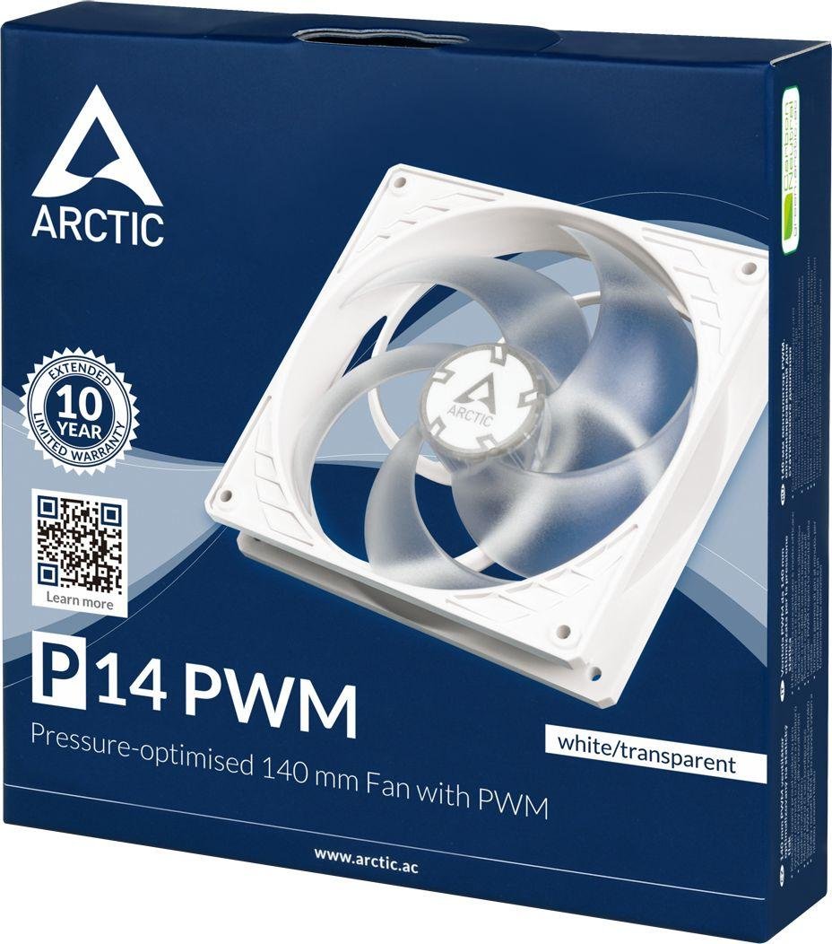 Arctic P14 PWM Fan, 140 mm, Transparent - Thumbnail 4