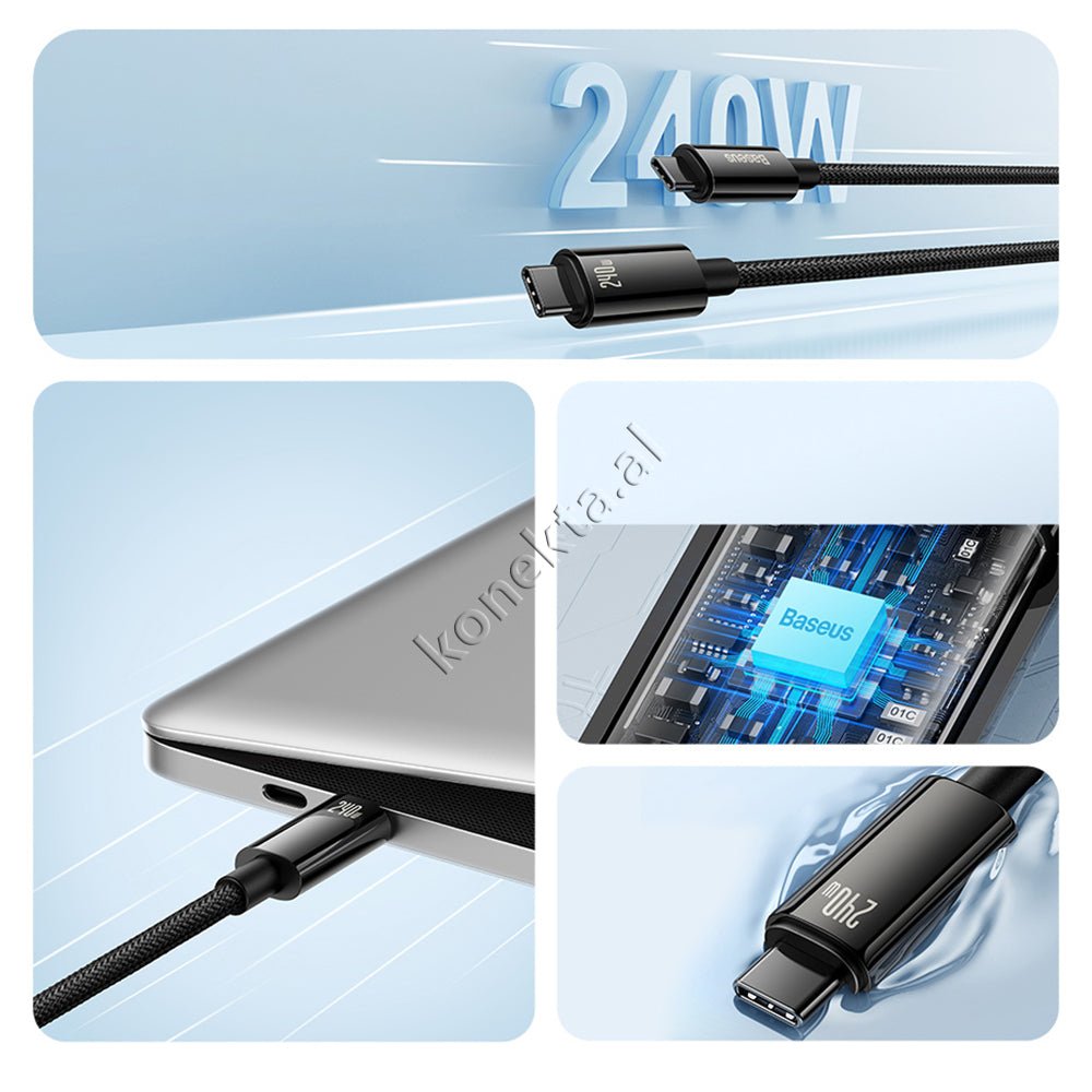 Baseus Type-C Charging Cable, 240W - Thumbnail 12