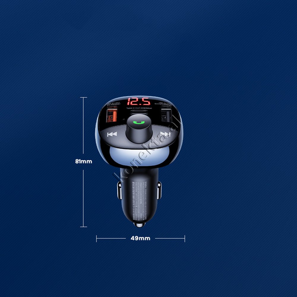Remax Adaptor Karikimi 54.5W Me Bluetooth, 3 Porta Karikimi Dhe TF Card - Thumbnail 12