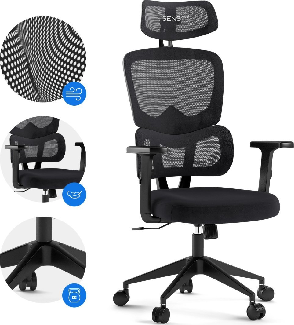 SENSE7 Veno Chair, Black - Thumbnail 5
