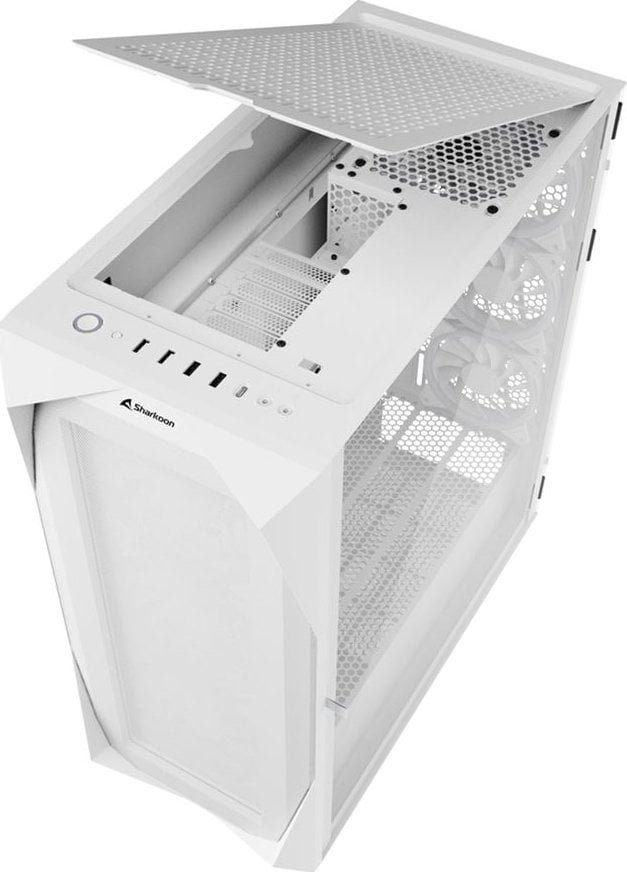 Sharkoon REV300 ARGB Case, White, Full Tower - Thumbnail 7