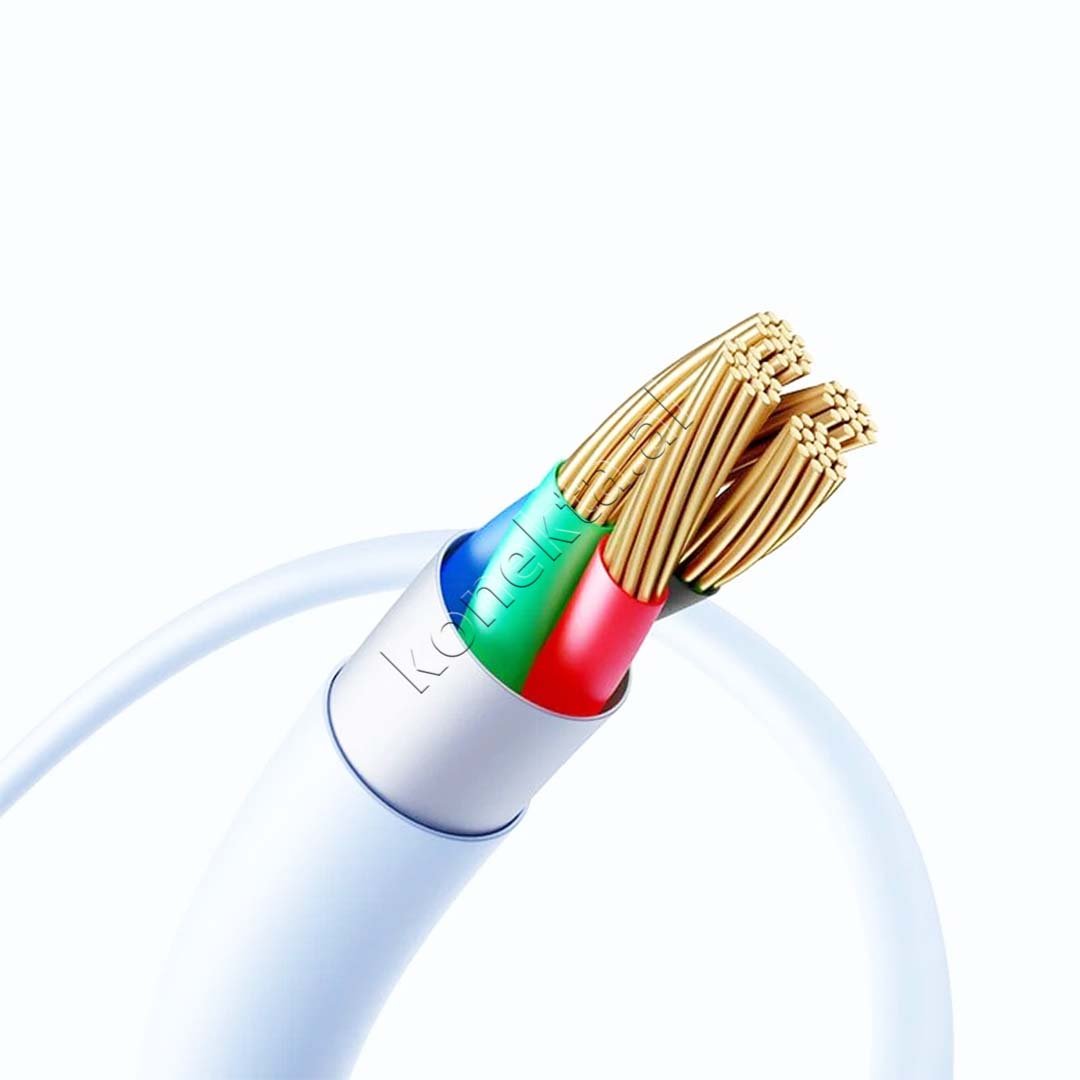 Baseus USB-A to Lightning Charging Cable, 1m / 2m, White - Thumbnail 4
