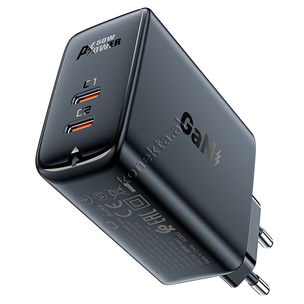 AceFast Adaptor Karikimi 50W Me 2 Porta Type-C - Image 1