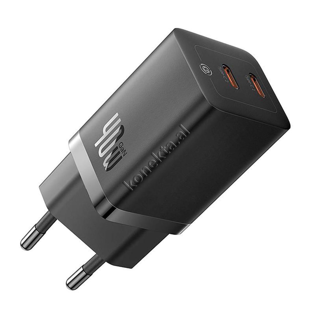 Baseus 40W Fast Charge Adapter, 2 Ports Type-C - Thumbnail 4
