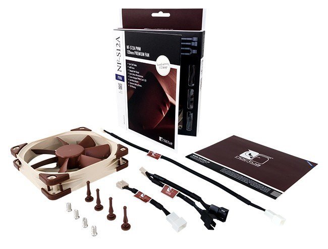 Noctua NF-S12A PWM Fan, 12 cm, Brown - Thumbnail 5