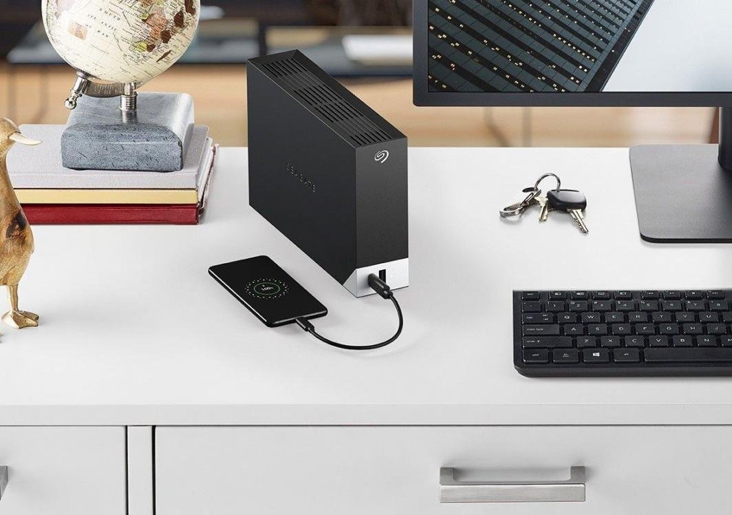 Seagate One Touch Hub External Hard Drive, 10TB, Black/Silver - Thumbnail 5