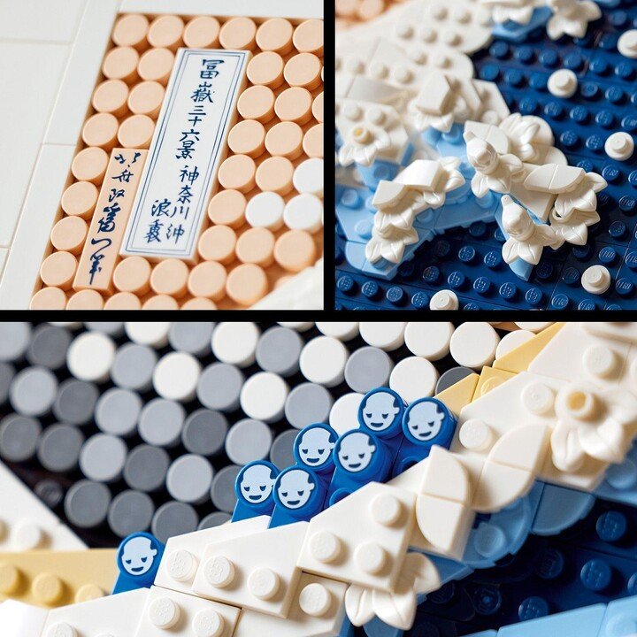LEGO Art 31208 Hokusai The Great Wave Set, 1810 Pieces - Thumbnail 5