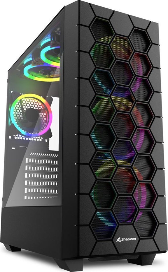 Sharkoon Hex ARGB Case, Midi Tower - Image 1