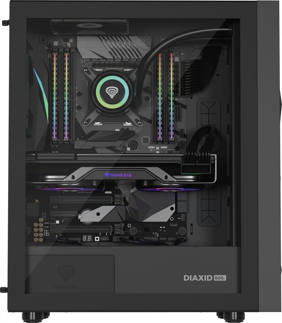 Genesis Diaxid 605F Case, Black, Midi Tower - Thumbnail 13