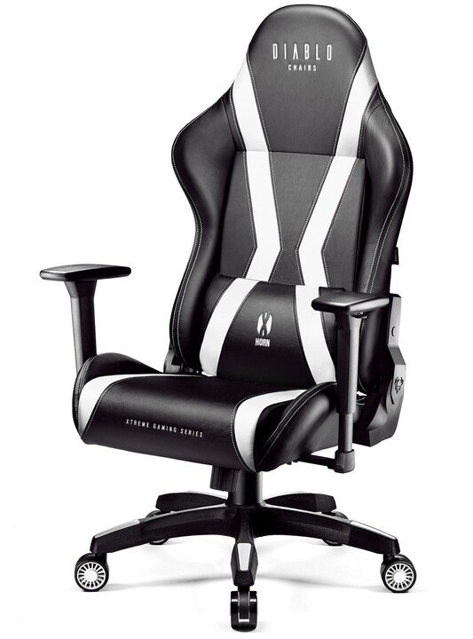 Diablo X-Horn 2.0 Chair, XL, Black / White - Thumbnail 3