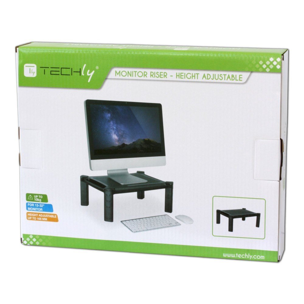 Techly ICA-MS 401 Monitor Holder, Black - Thumbnail 2