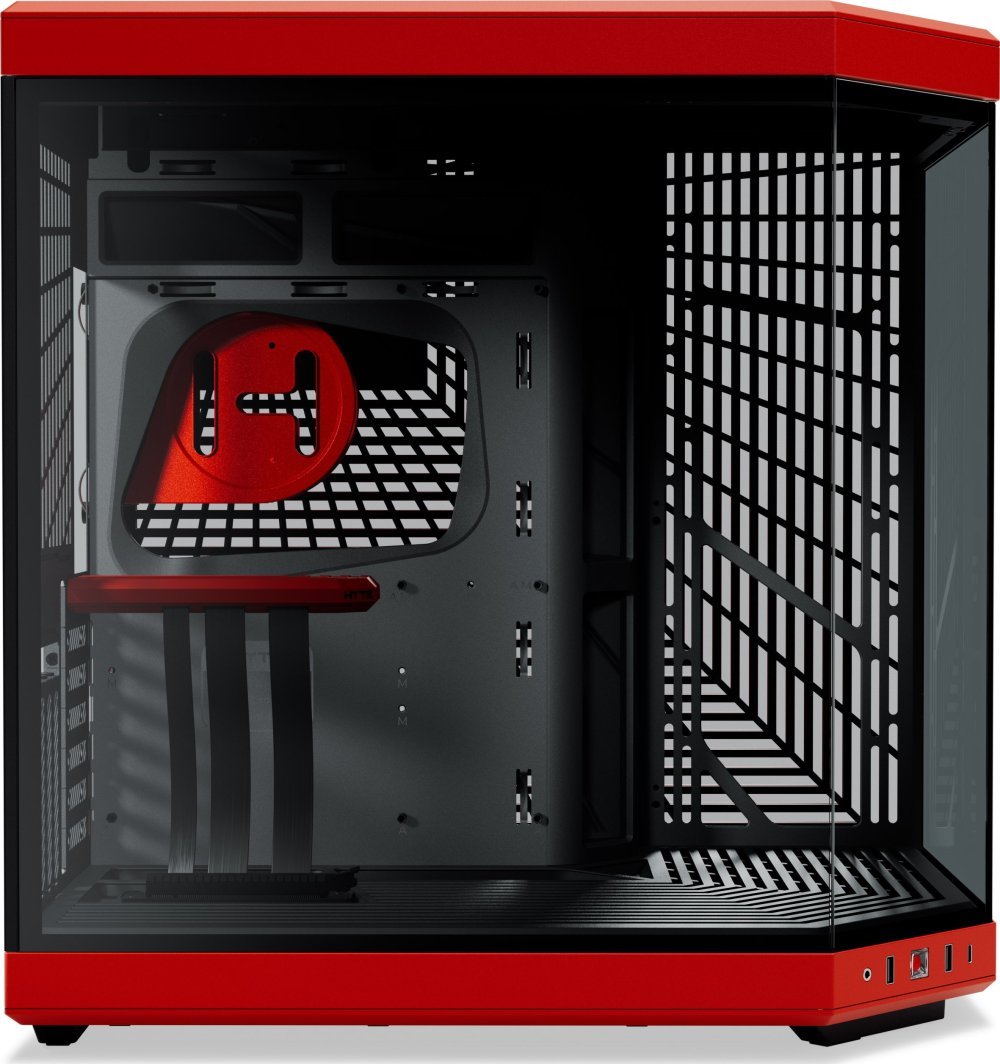 Hyte Y70 Case, Black/Red - Thumbnail 5