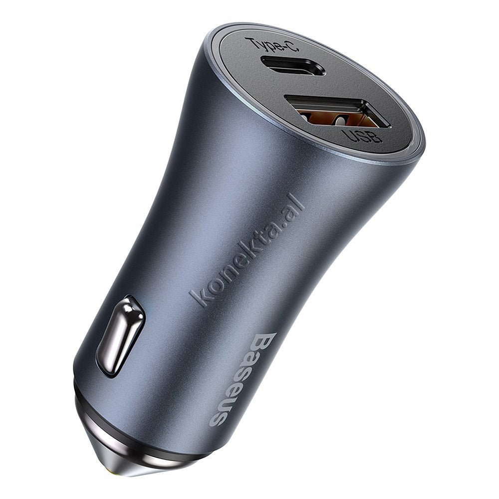 Baseus Car Charger 40W with Type-C to Lightning Cable - Thumbnail 4