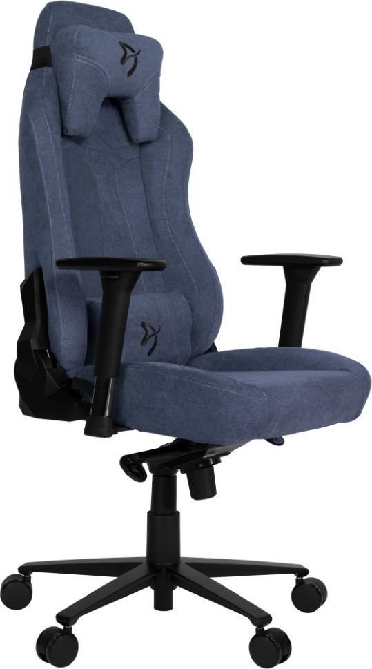 Arozzi Vernazza Soft Fabric Chair, Blue - Image 1