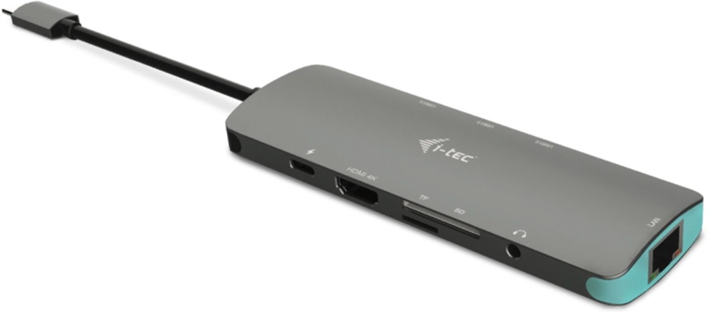 I-Tec USB-C Metal Nano Docking Station 4K HDMI LAN + 100W - Image 1