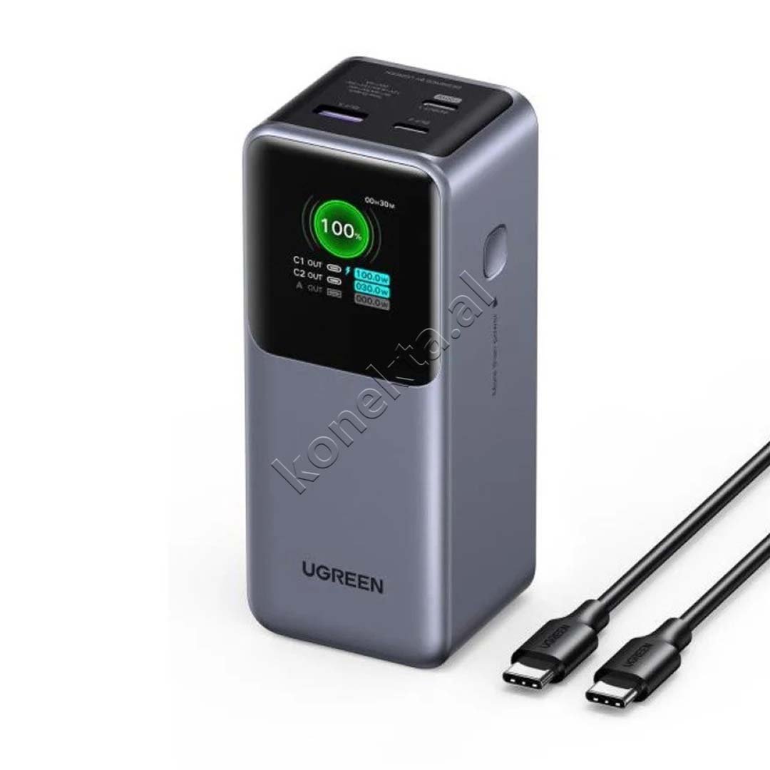 UGreen Nexode 20000mAh Power Bank, 130W, 3 Ports - Image 1