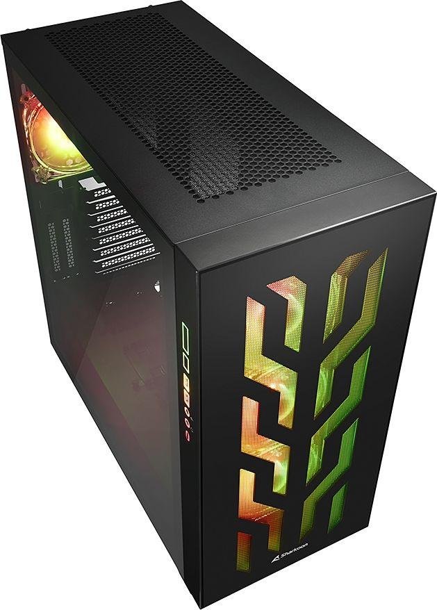 Sharkoon Elite Shark CA300T ARGB Case, Black, Full Tower - Thumbnail 3