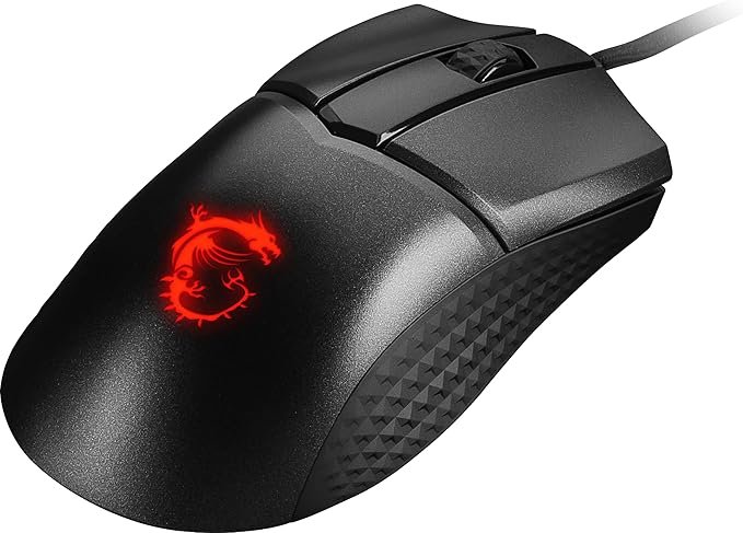 MSI Clutch GM31 Mouse, Black, Lightweight, Optical, 6 Buttons - Thumbnail 2