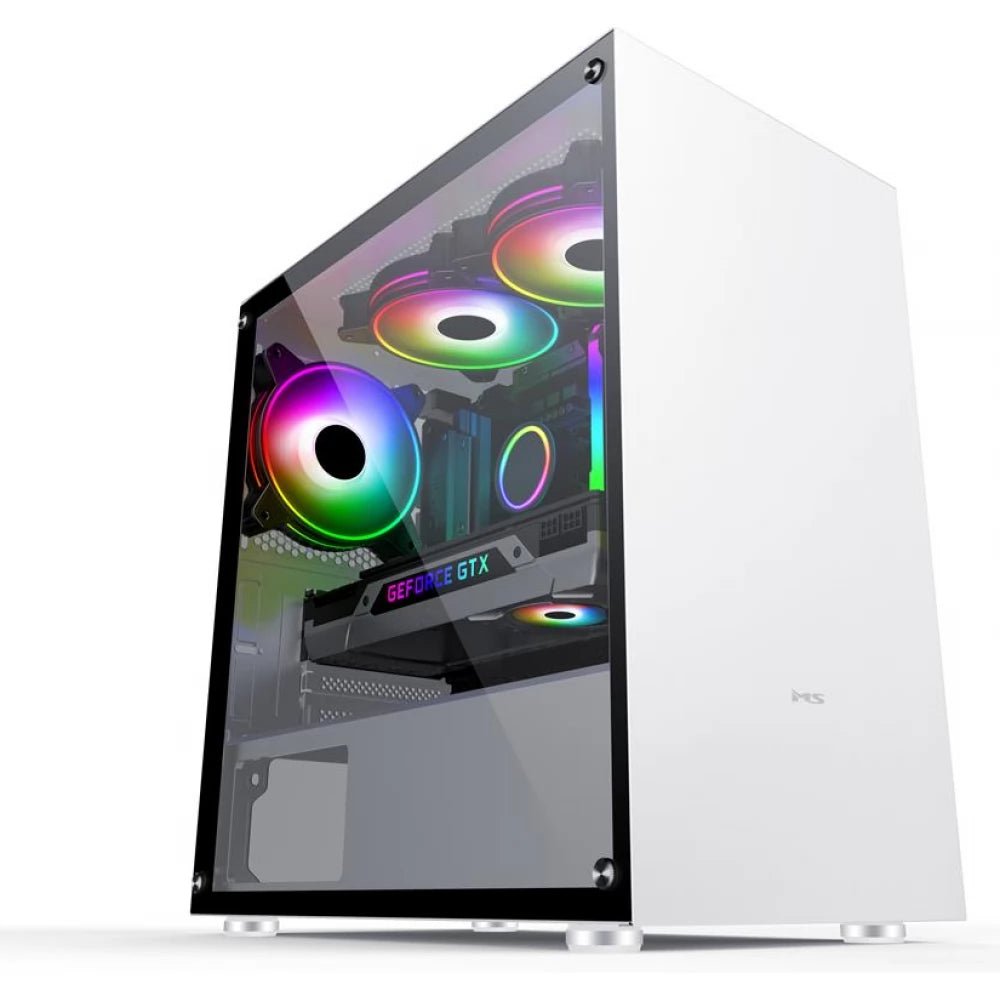 Breeze Flex PC Build Gaming Desktop, RTX 3050, AMD Ryzen 5 5500, 16GB RAM, 512GB SSD - Image 1