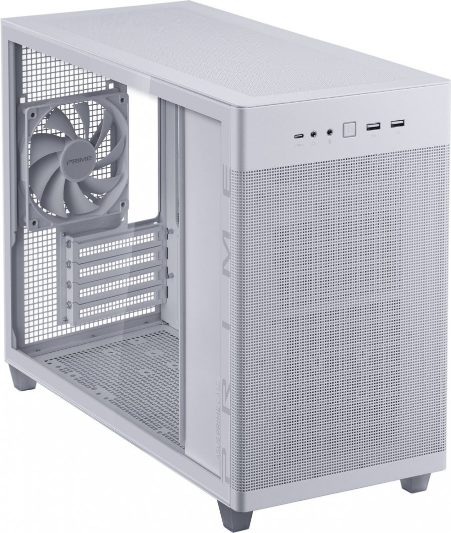 Asus Prime AP201 Case, Tempered Glass, Mini Tower - Thumbnail 4