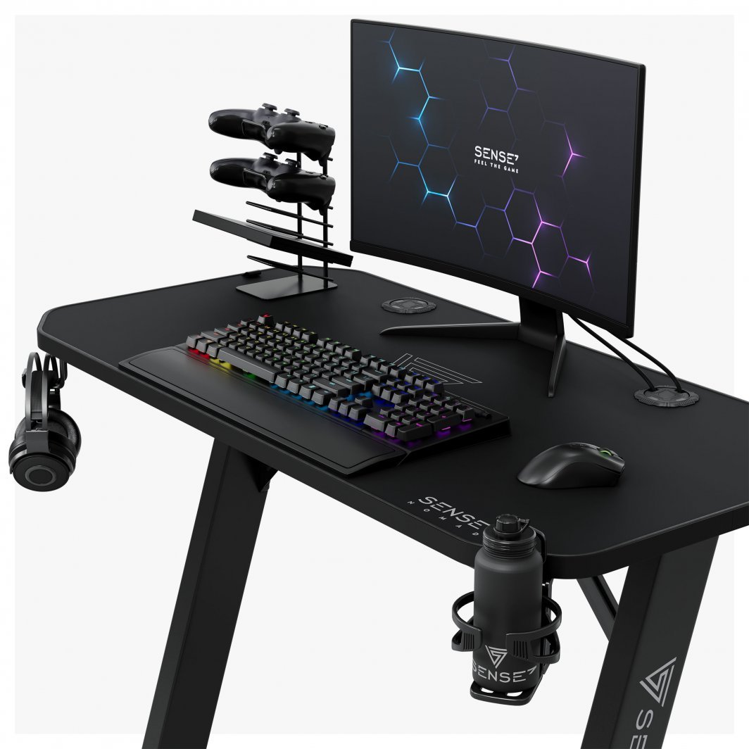 SENSE7 Nomad Classic Table, 100cm x 50cm, Black - Thumbnail 6