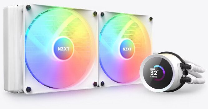 NZXT Kraken 280 RGB Cooler, White - Image 1