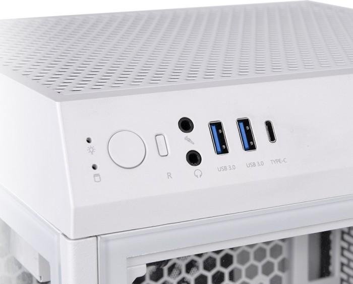Thermaltake The Tower 100 Mini Snow Case, Mini Tower, White - Thumbnail 8