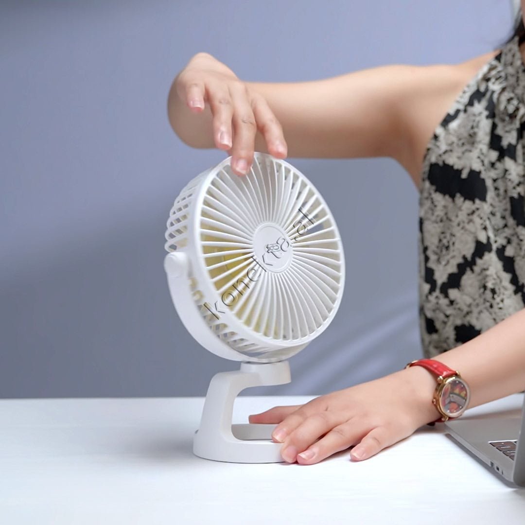 XO Freskuese Rechargeable Fan, White, 2400mAh - Thumbnail 3