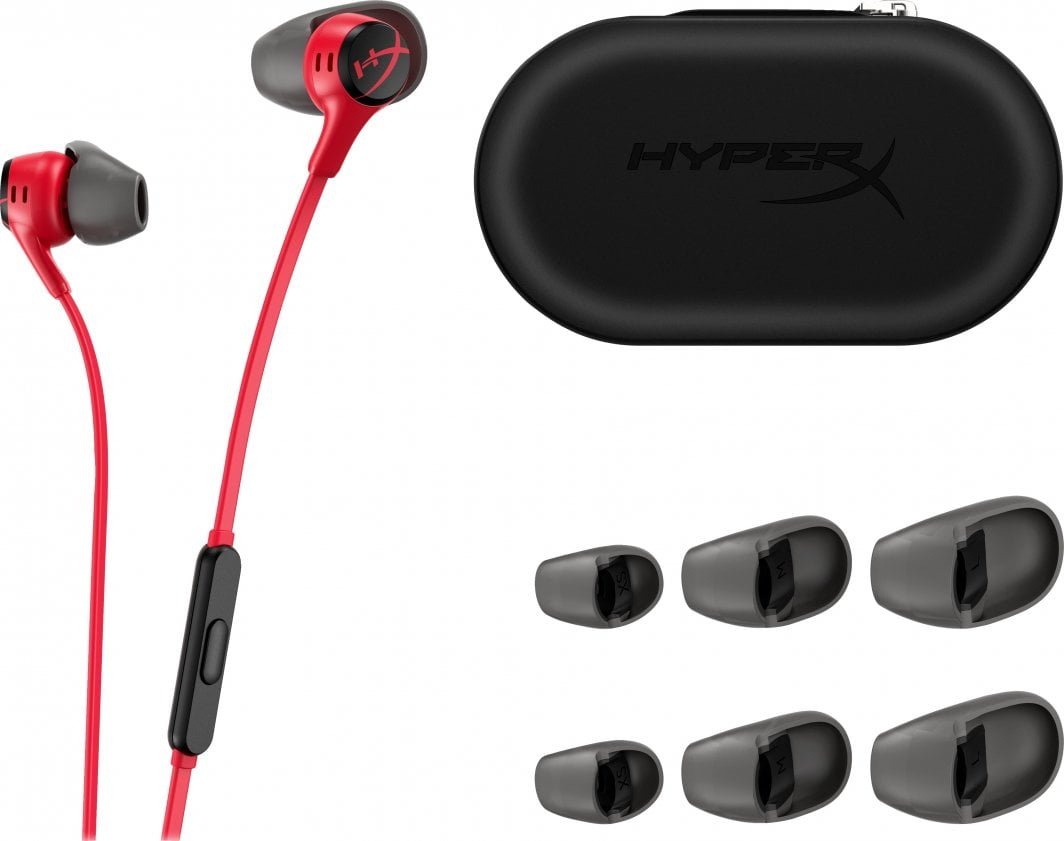 HyperX Cloud Earbuds II Earbuds, Red - Thumbnail 4