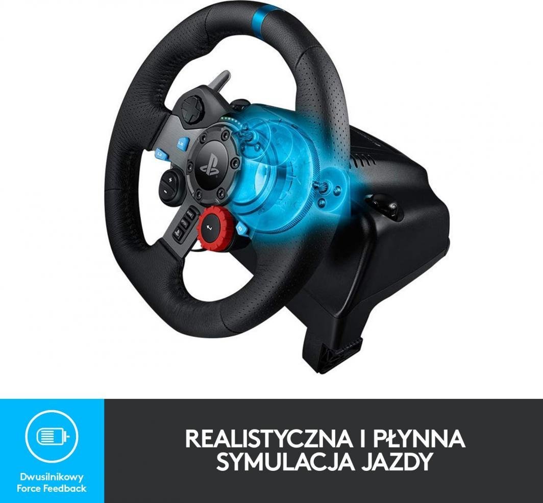 Logitech G29 Racing Wheel with Pedals Set - Thumbnail 4