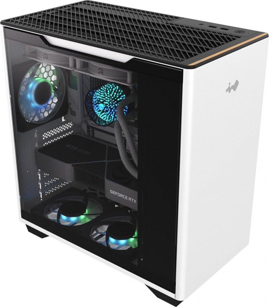 In Win A5 Case, White, Midi Tower - Thumbnail 2
