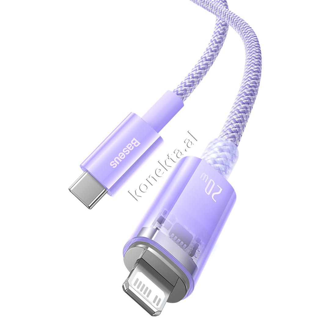 Baseus Type-C to Lightning Cable, 1m, Transparent, 20W - Thumbnail 13