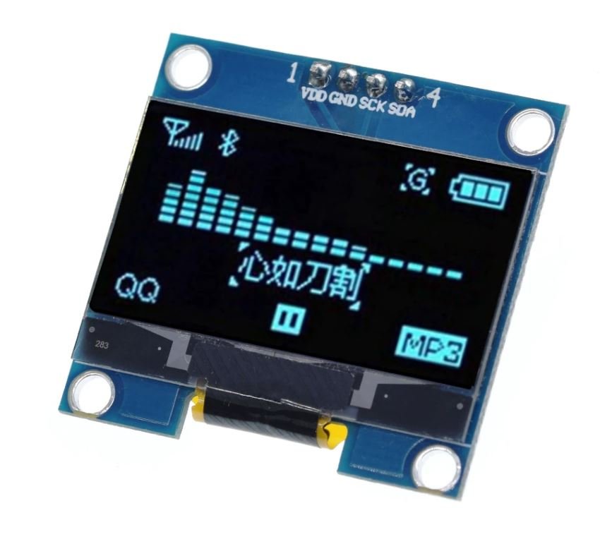 OLED Display, 1.3 inch, Blue - Image 1