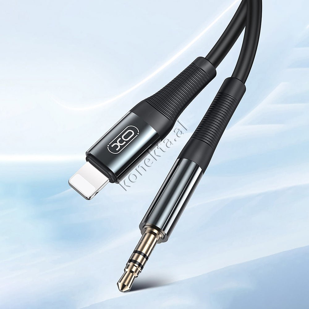 XO Aux Cable, 1m, Lightning or Type-C to Aux 3.5mm - Thumbnail 4