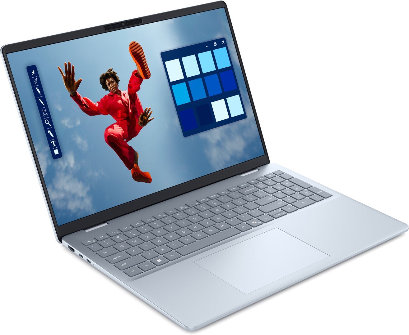 Dell 16 Plus Laptop, 16", Intel Core Ultra 7, Touchscreen, 32 GB LPDDR5x-SDRAM, 1 TB SSD, Blue - Thumbnail 2