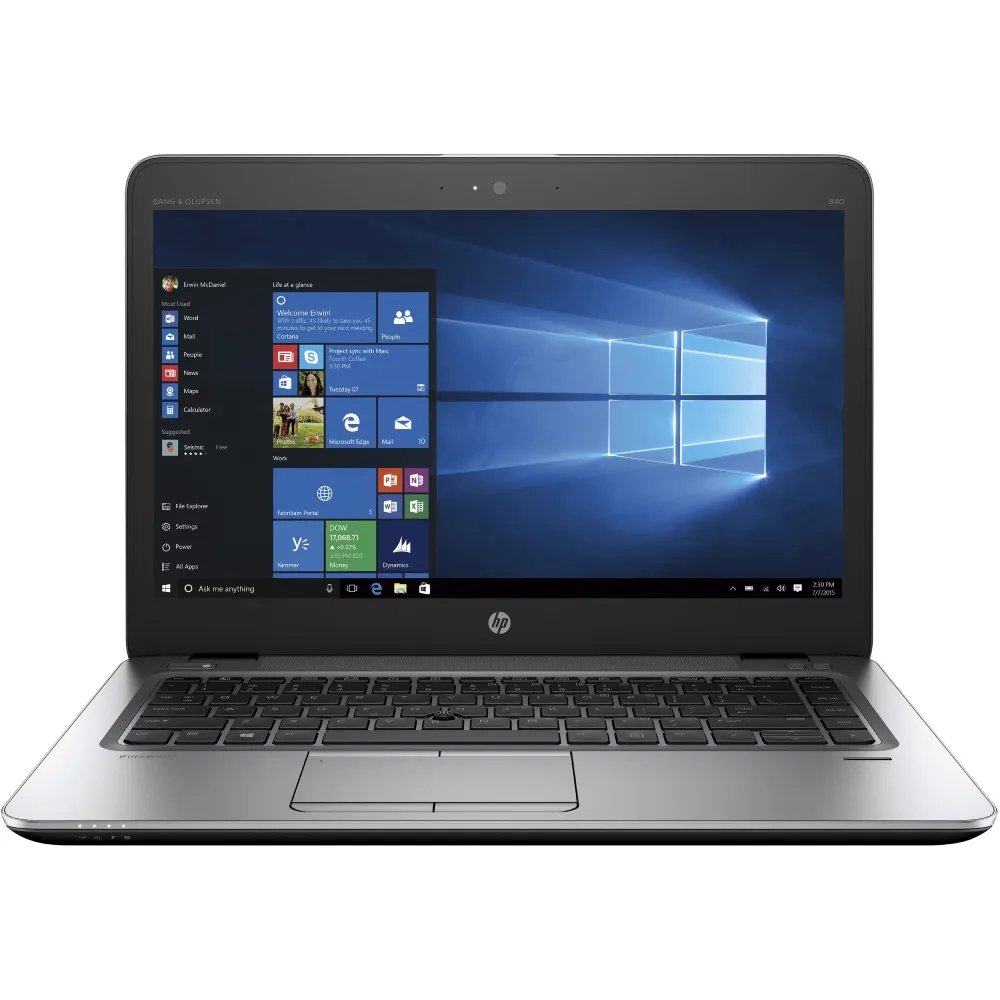 HP EliteBook 840 G4 Laptop, 14.1" Full HD, I7-7500U, 16GB RAM, 256GB SSD, Used - Image 1