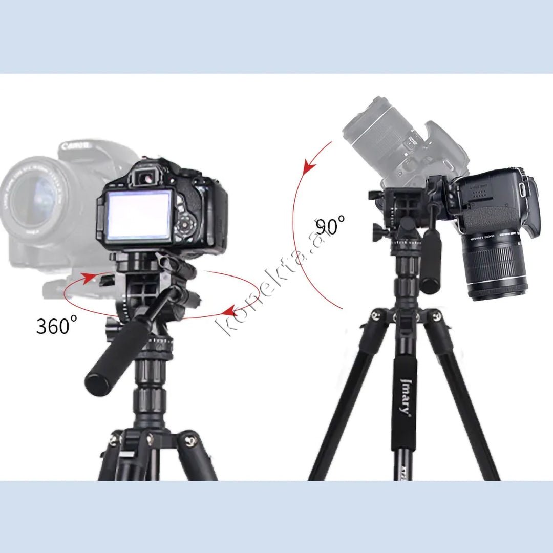 Jmary Trekëmbesh Tripod me Kokë Hidraulike, i Çmontueshëm si Monopod, Gjatësi e Rregullueshme - Thumbnail 2