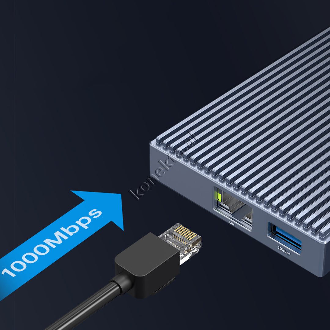 Orico CDH-9N Adapter Hub, 9 Ports, SSD Reader up to 2TB, 10Gbps - Thumbnail 4