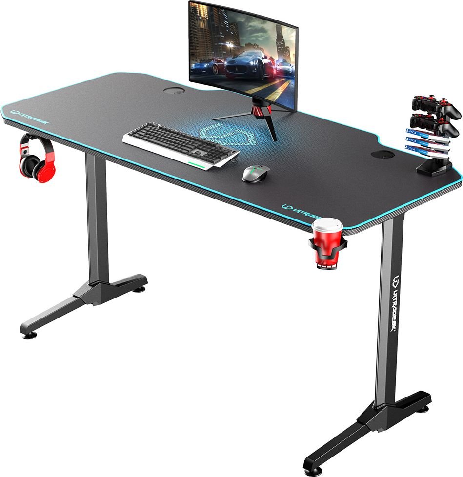 Ultradesk Frag Computer Desk, 140 cm, Blue - Image 1