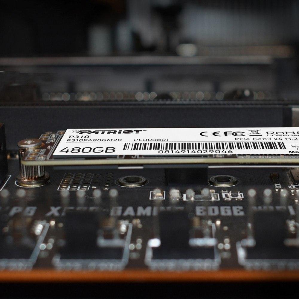 Patriot P310 SSD, 480GB, M.2 2280 PCI-E x4 Gen3 NVMe - Thumbnail 8