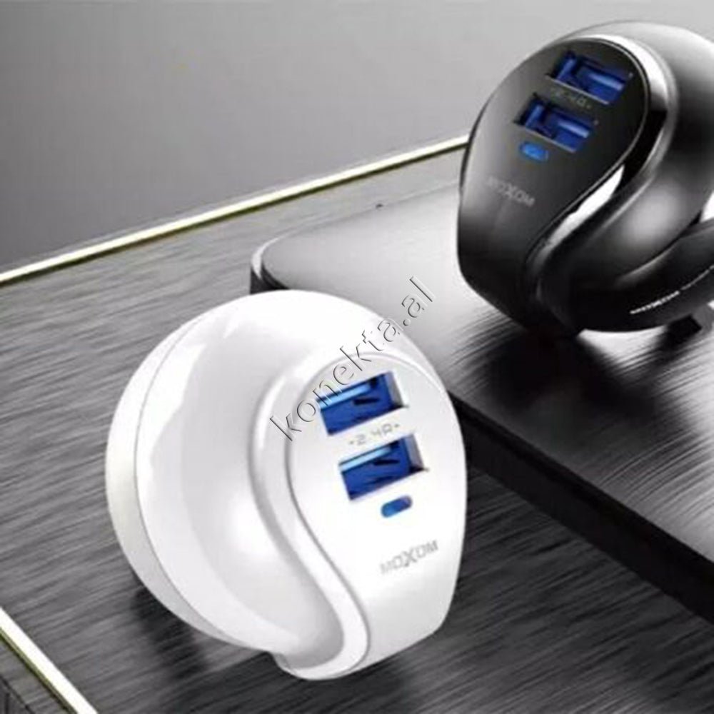 MOXOM Adaptor, 2 USB Ports, White - Thumbnail 3