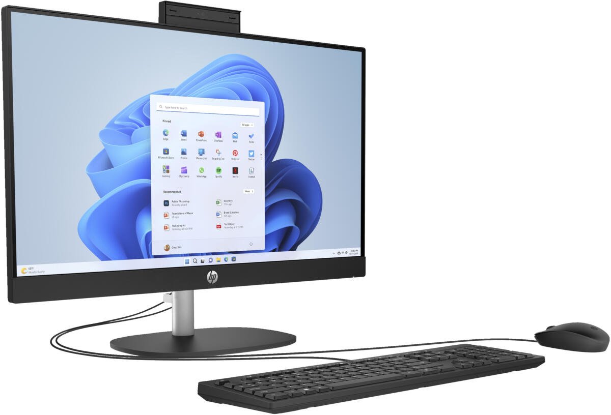 HP AIO 24-CR0111 All-in-One PC, 23.8 Inch Touch Screen, 16GB RAM, 512GB SSD - Thumbnail 2