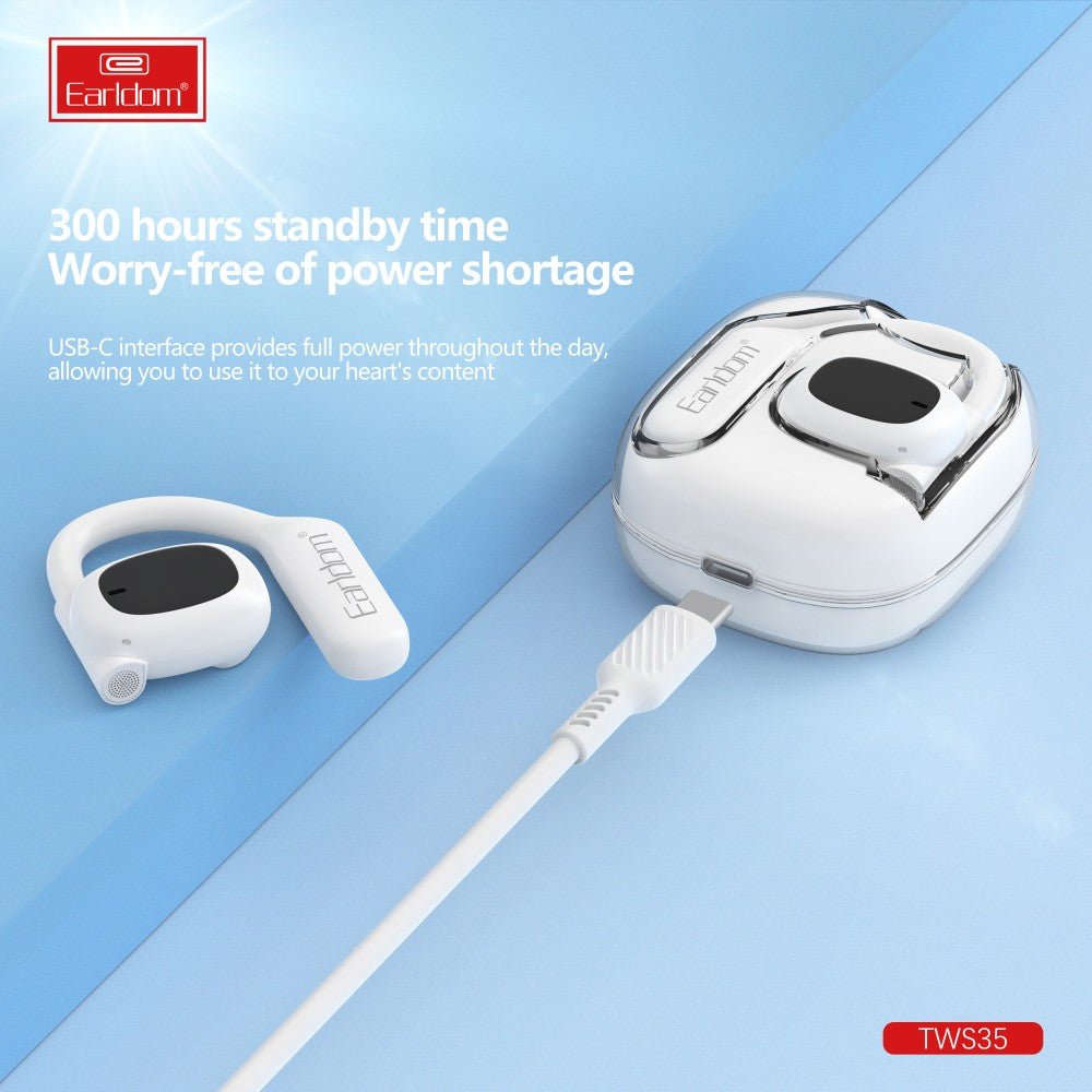 Earldom TWS35 Wireless Earbuds, Black - Thumbnail 7