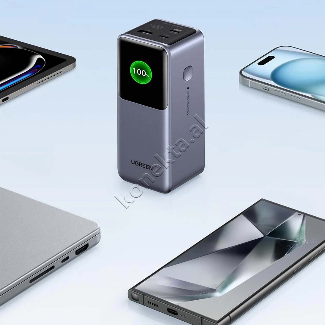 UGreen Nexode 20000mAh Power Bank, 130W, 3 Ports - Thumbnail 2