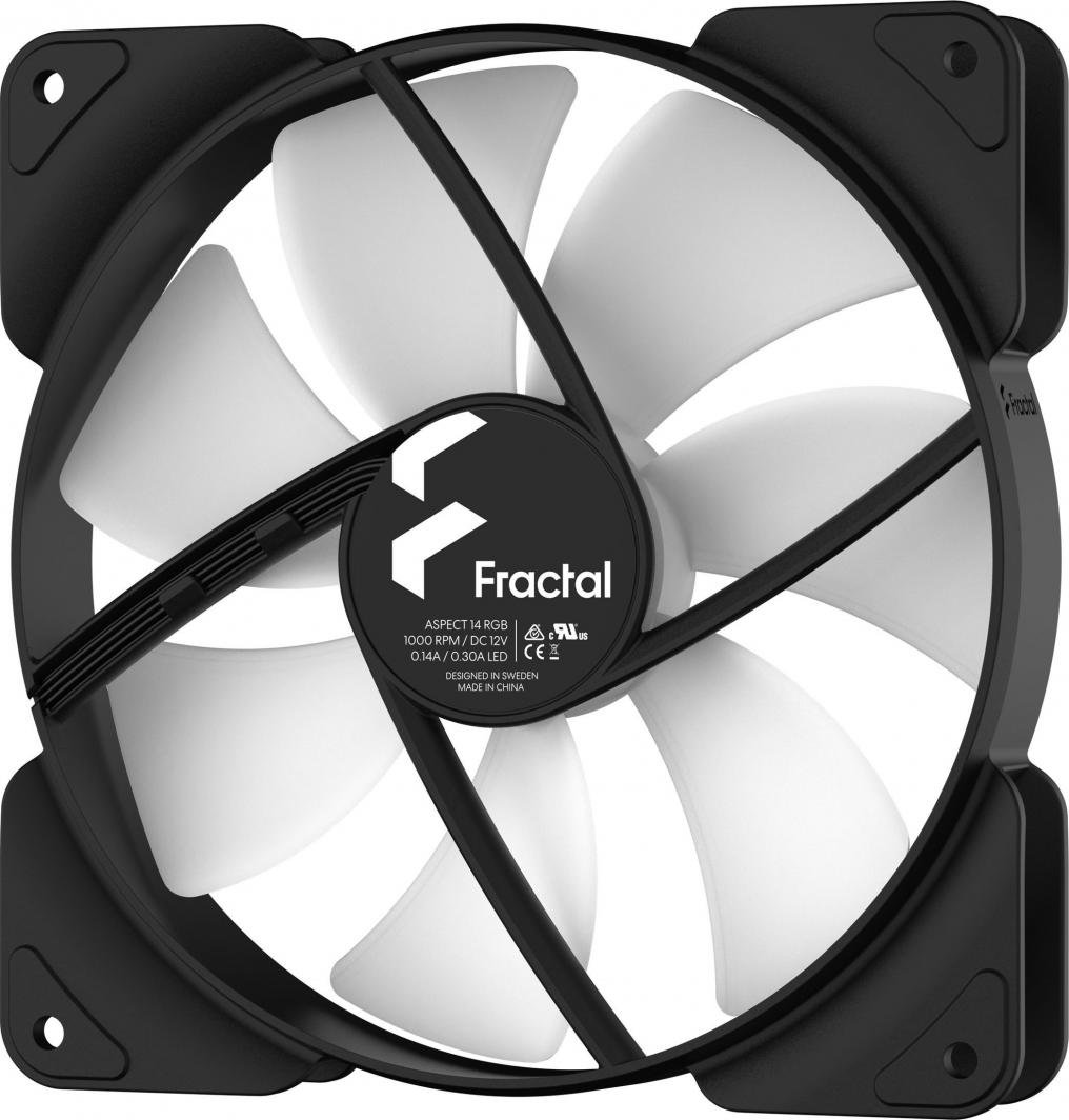 Fractal Design Aspect PWM Cooler, 140 mm, Black - Thumbnail 4