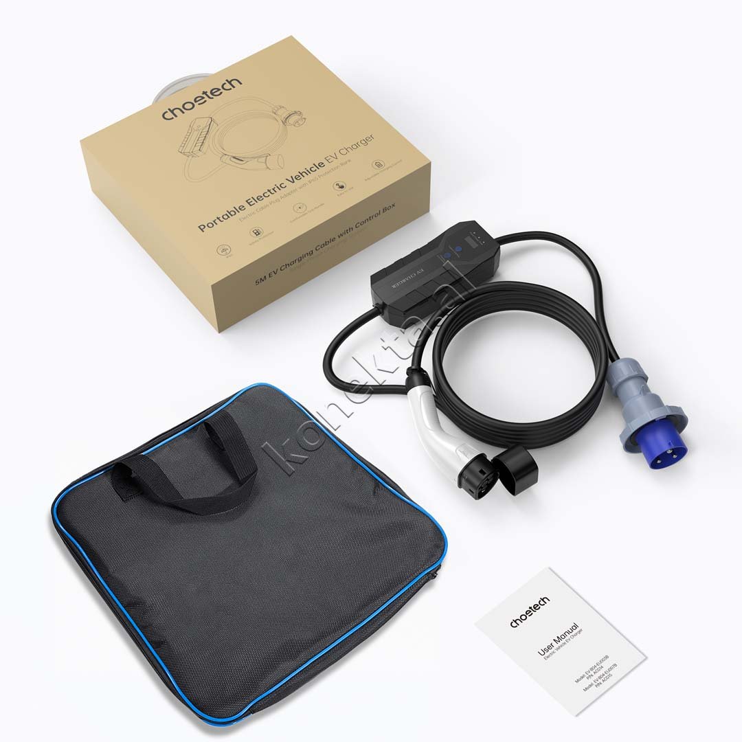 Choetech ACG15 Charger, White, Black, Blue, Grey - Thumbnail 3