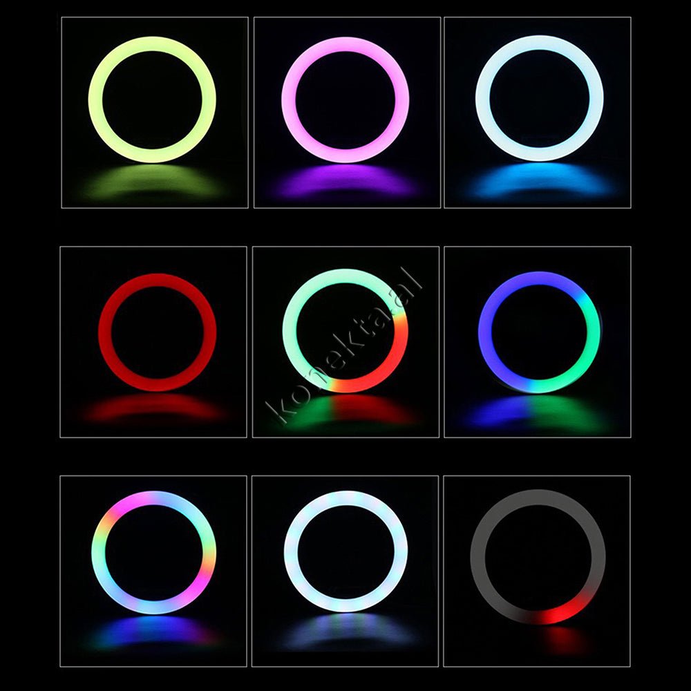 Baseus Tripod Me Drite Rrethore LED RGB Me Ndricim Perfekt - Thumbnail 11