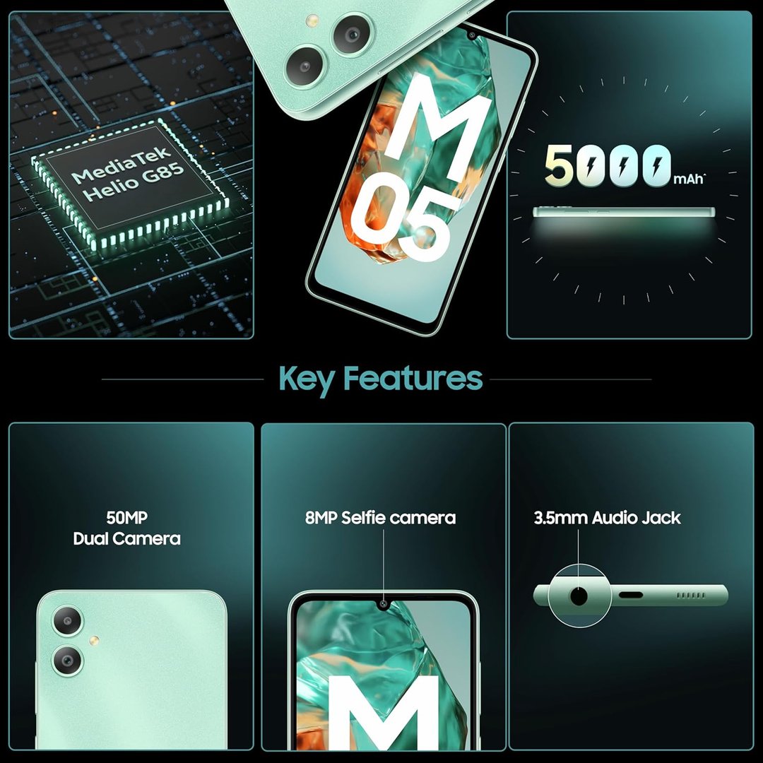 Samsung Galaxy M05, 4/64GB, Mint Green - Thumbnail 2
