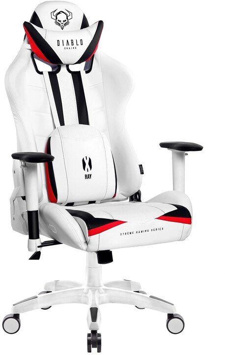 Diablo X-Ray Gaming Chair, XL, White / Black - Thumbnail 2