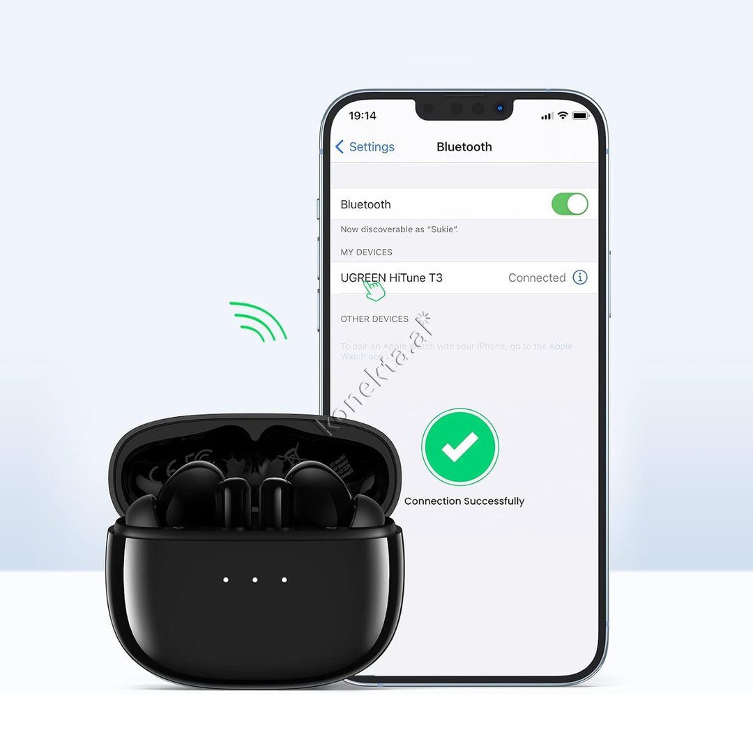 UGreen HiTune T3 ANC Headphones, Black - Thumbnail 3